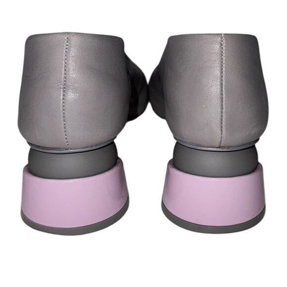 Grey Matters Heel Grey Leather Heels Light Purple Accents on Heels Front Size 39 - Picture 5 of 14